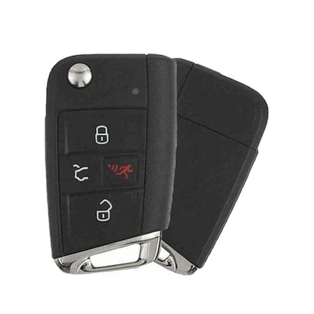 Keyless Factory 2018-2020 Volkswagen / 4-Button Flip Key / PN: 5G6 959 752 BM / NBGFS125C1 / w/ Comf RFK-VW-BM